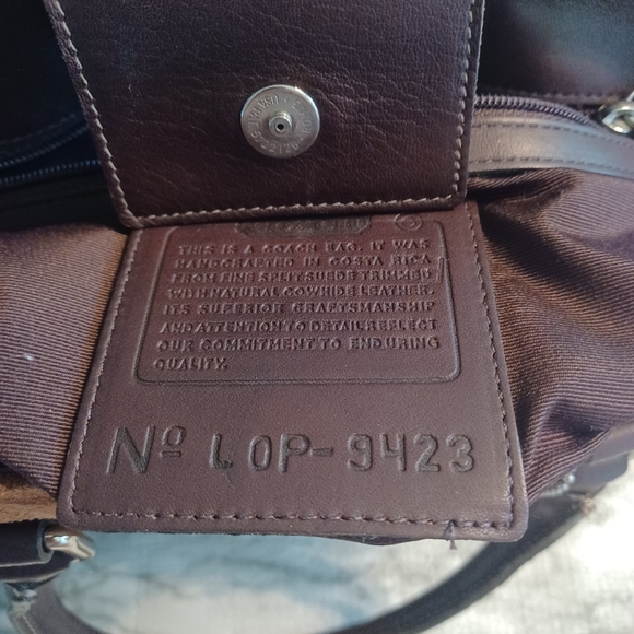 COACH LOP9423 VINTAGE "BONNIES LEGACY" SUEDE/LEATHER TOTE/SATCHEL BAG - Picture 5 of 14